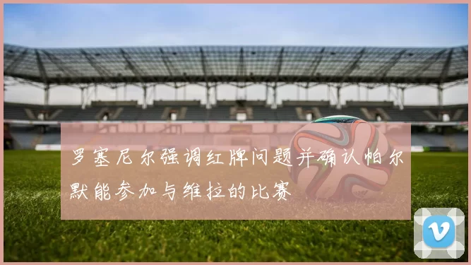 罗塞尼尔强调红牌问题并确认帕尔默能参加与维拉的比赛